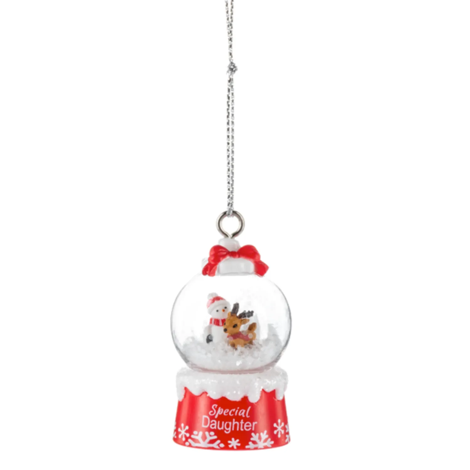 'Tis the Season Mini Snowglobe Personalized Name Ornament Blank DIY, Family and Holiday Greetings