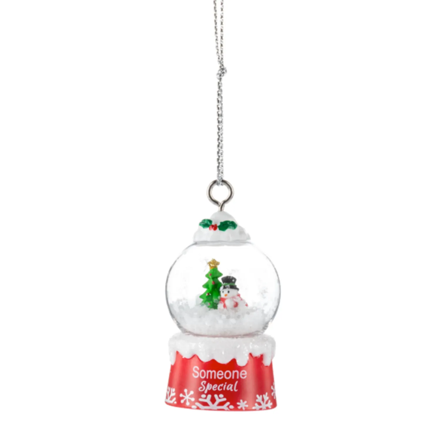 'Tis the Season Mini Snowglobe Personalized Name Ornament Blank DIY, Family and Holiday Greetings