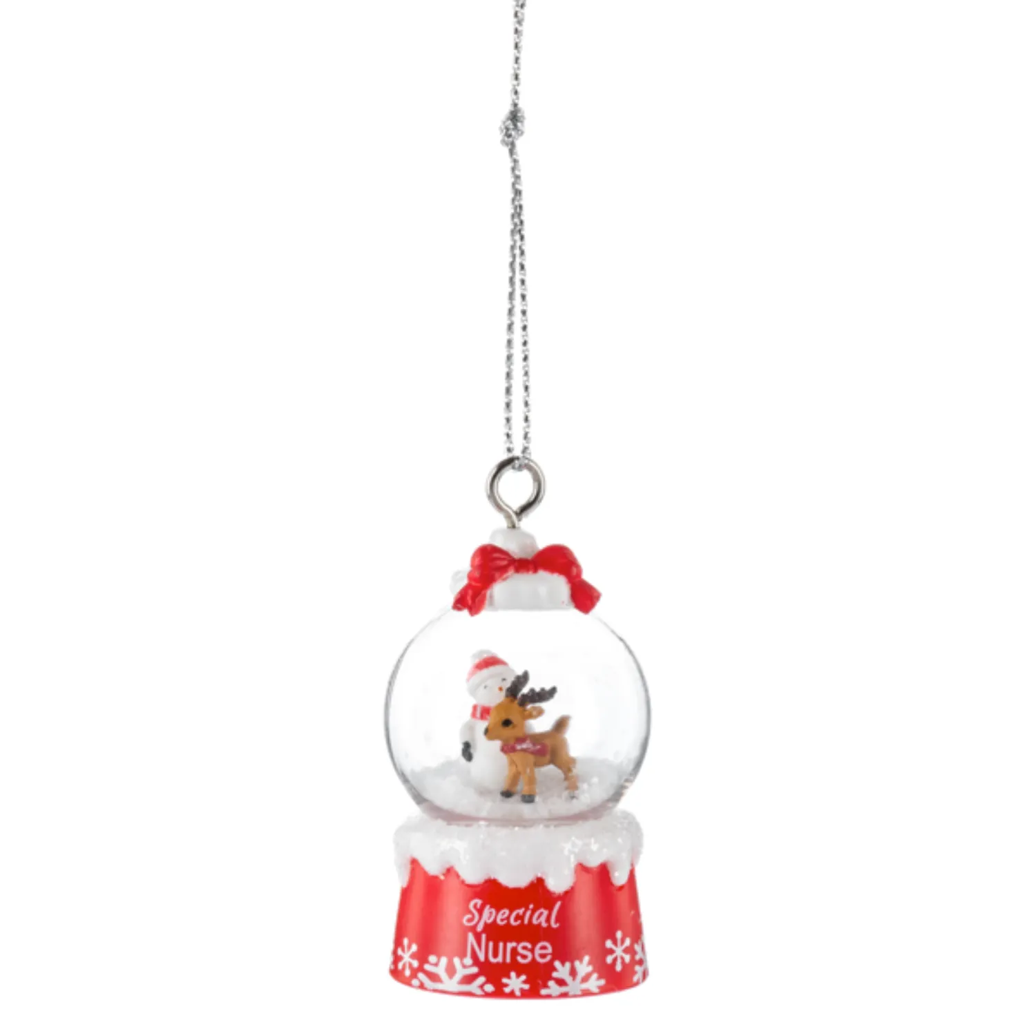 'Tis the Season Mini Snowglobe Personalized Name Ornament Blank DIY, Family and Holiday Greetings
