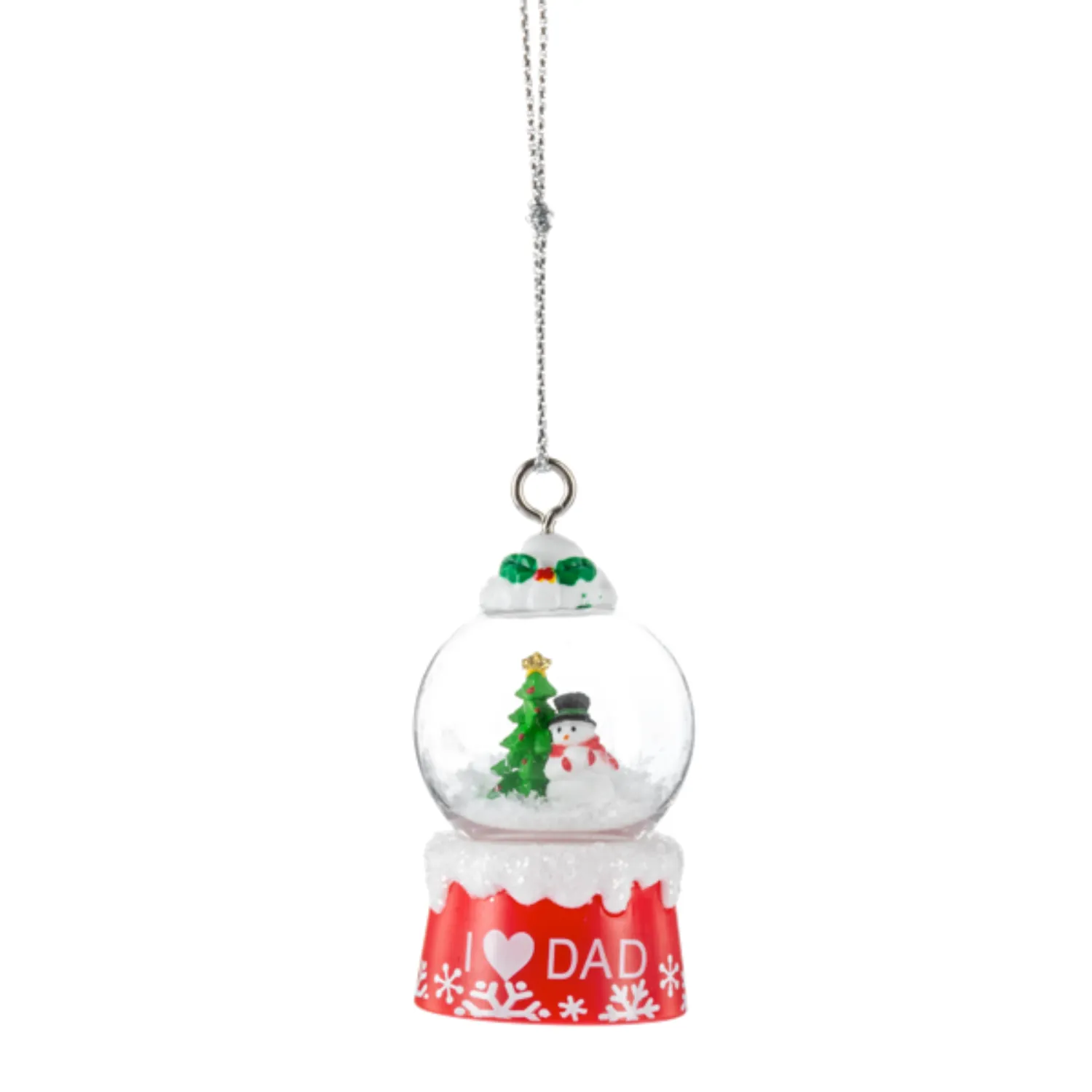 'Tis the Season Mini Snowglobe Personalized Name Ornament Blank DIY, Family and Holiday Greetings