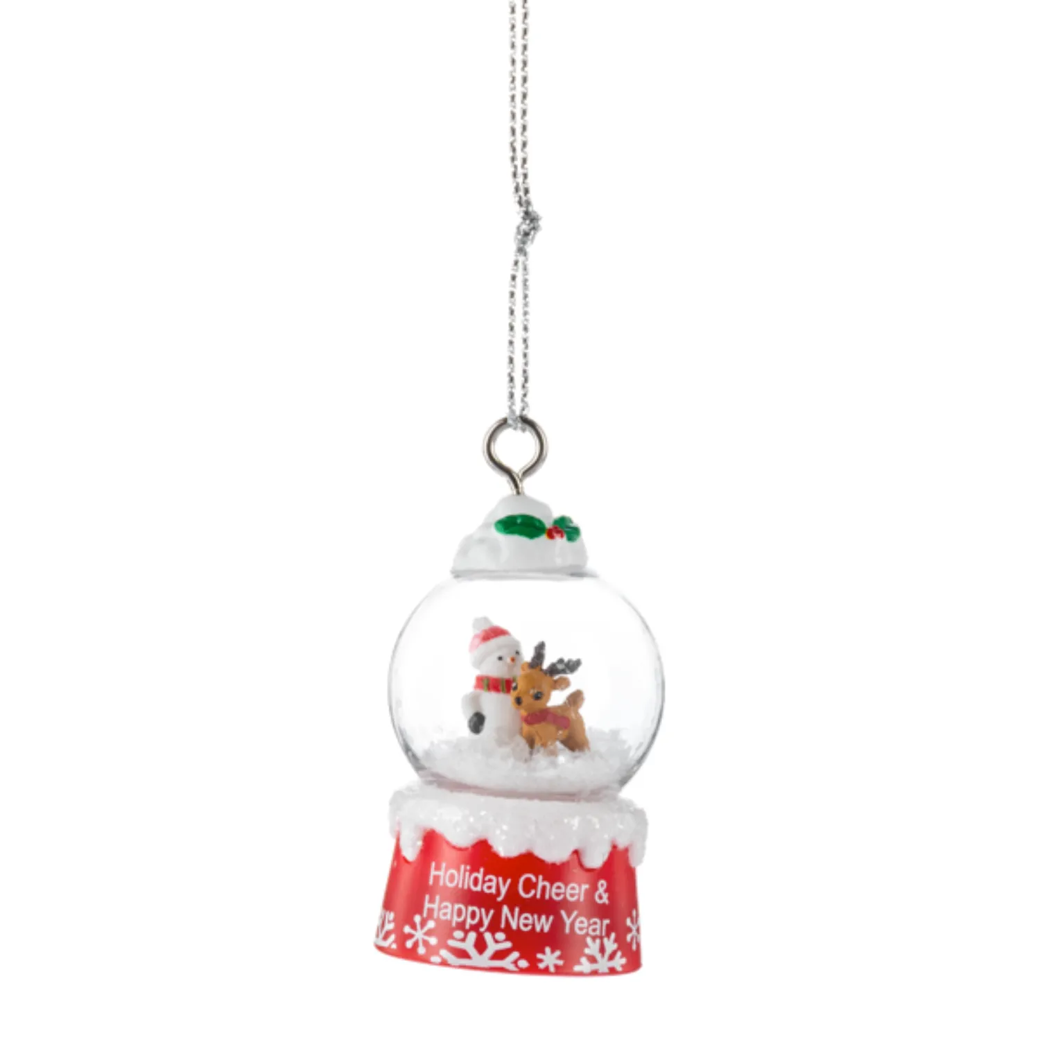'Tis the Season Mini Snowglobe Personalized Name Ornament Blank DIY, Family and Holiday Greetings