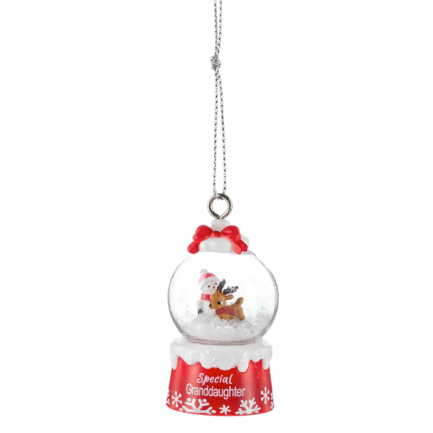 'Tis the Season Mini Snowglobe Personalized Name Ornament Blank DIY, Family and Holiday Greetings