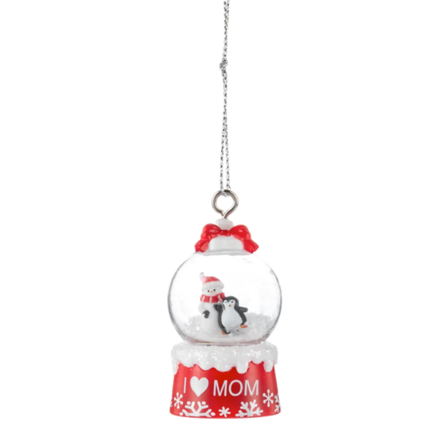 'Tis the Season Mini Snowglobe Personalized Name Ornament Blank DIY, Family and Holiday Greetings