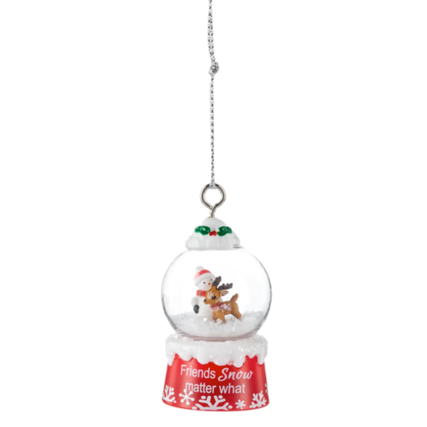 'Tis the Season Mini Snowglobe Personalized Name Ornament Blank DIY, Family and Holiday Greetings