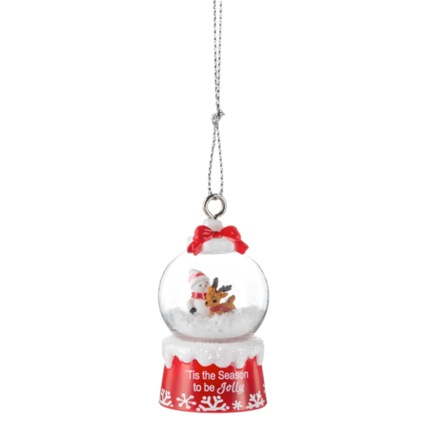 'Tis the Season Mini Snowglobe Personalized Name Ornament Blank DIY, Family and Holiday Greetings