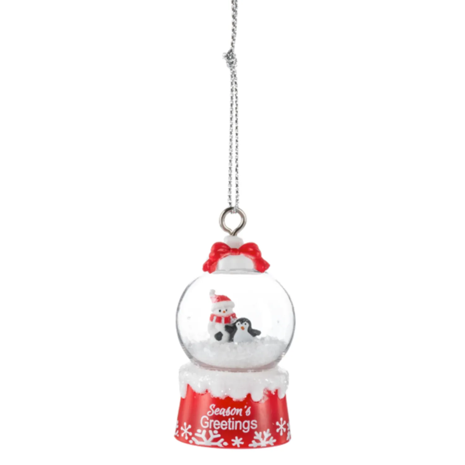 'Tis the Season Mini Snowglobe Personalized Name Ornament Blank DIY, Family and Holiday Greetings