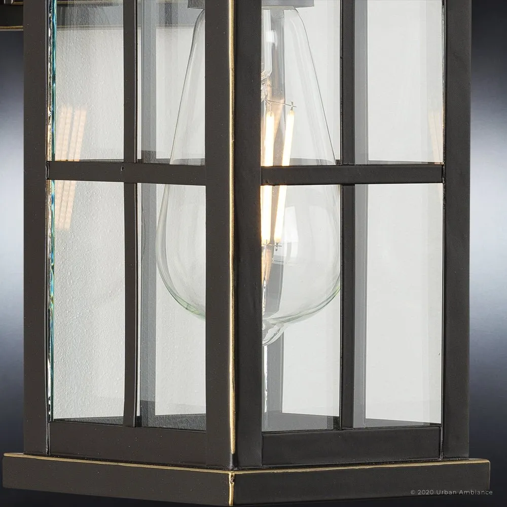 UHP1290 Transitional Outdoor Wall Sconce 12''H x 5''W, Olde Bronze Finish, Anaheim Collection