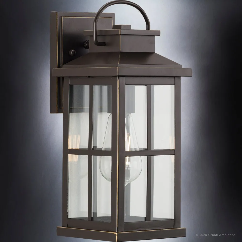 UHP1291 Transitional Outdoor Wall Sconce 14.25''H x 6''W, Olde Bronze Finish, Anaheim Collection