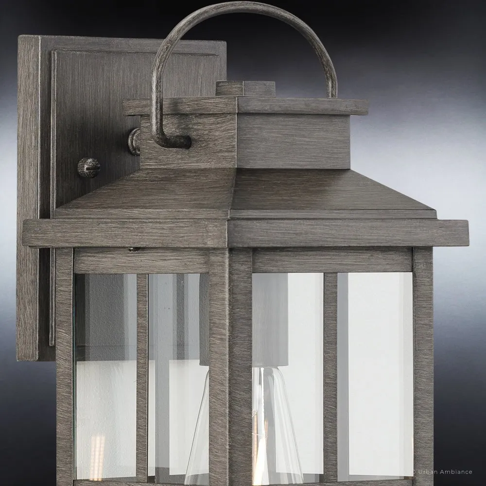 UHP1295 Transitional Outdoor Wall Sconce 14.25''H x 6''W, Aged Pewter Finish, Anaheim Collection