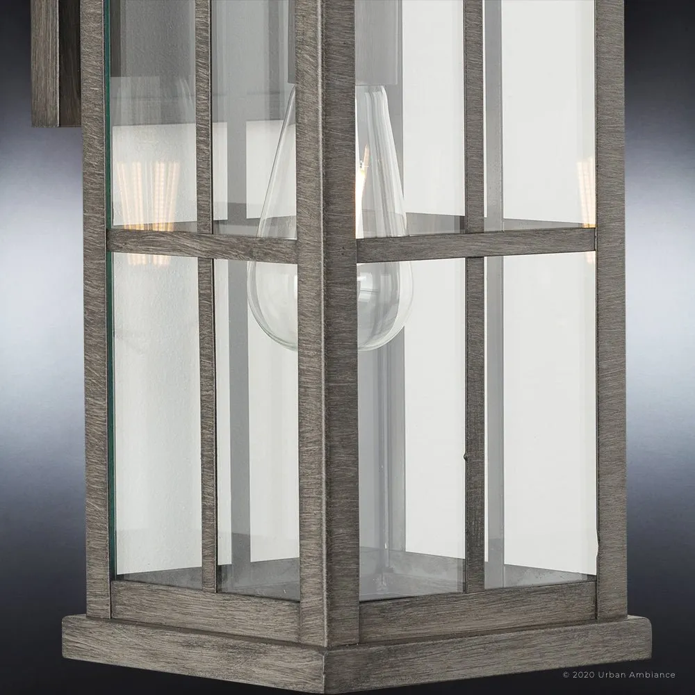 UHP1296 Transitional Outdoor Wall Sconce 18''H x 7''W, Aged Pewter Finish, Anaheim Collection