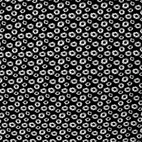 White Daisy Printed Spandex | Blue Moon Fabrics