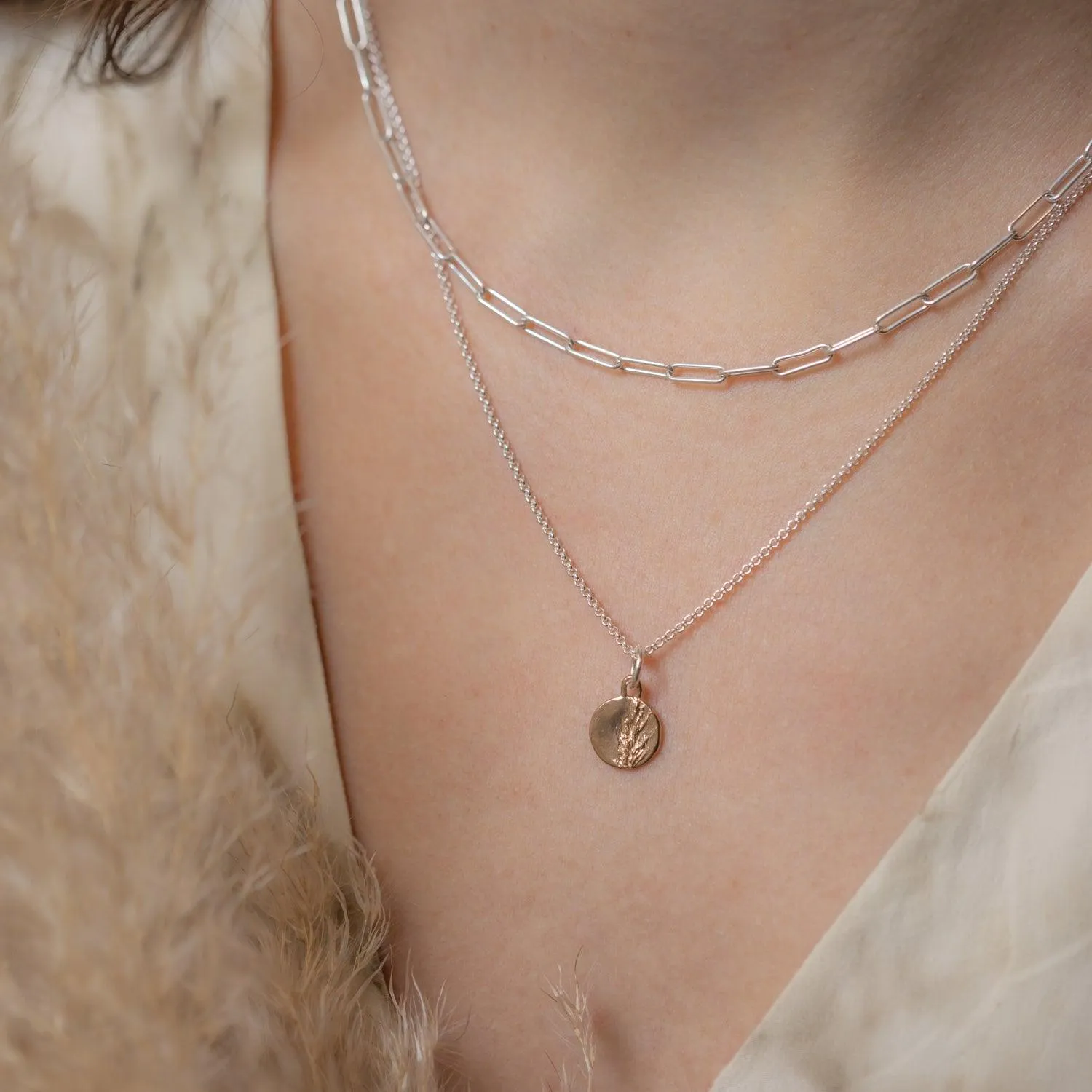 Wild Grass Pendant | Small Disc